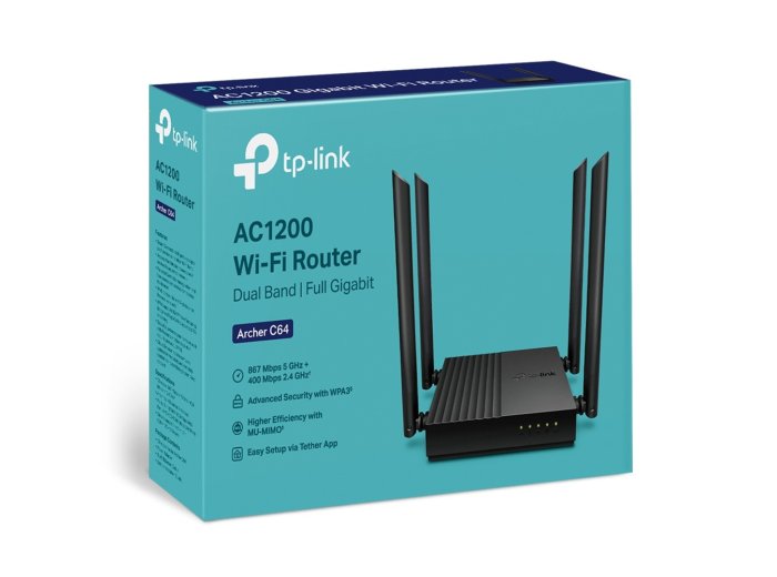 Router Archer C64 AC1200 1WAN 4LAN