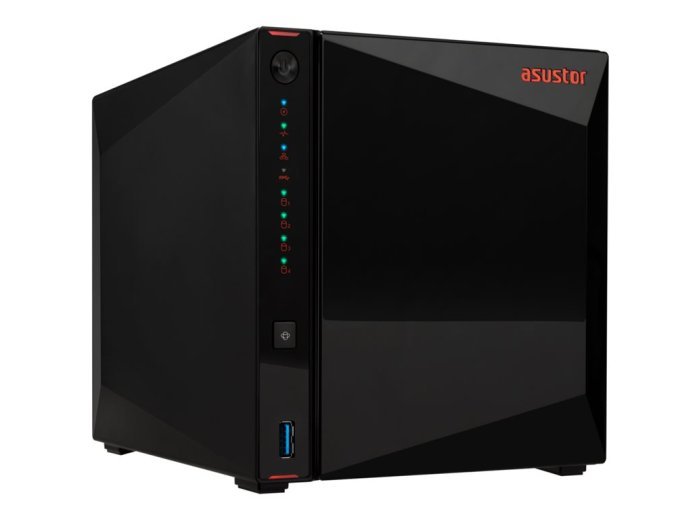 Asustor AS5404T serwer danych NAS Intel® Celeron® N5105 4 GB DDR4 0 TB ADM Czarny
