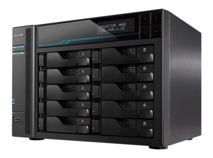 Asustor Lockerstor 10 AS6510T NAS Tower Intel Atom® C3538 8 GB DDR4 0 TB ADM Czarny