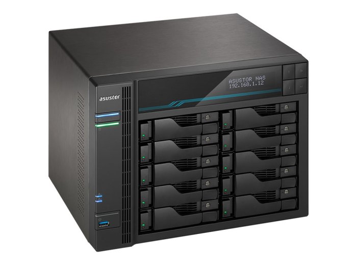 Asustor Lockerstor 10 AS6510T NAS Tower Intel Atom® C3538 8 GB DDR4 0 TB ADM Czarny