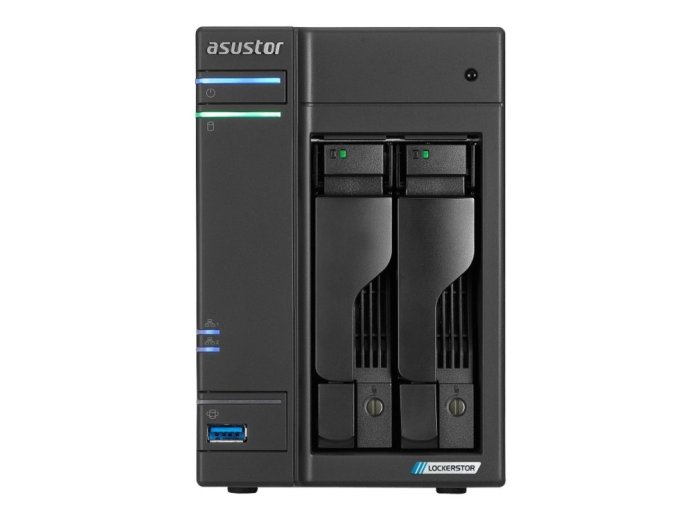 Asustor LOCKERSTOR 2 Gen2 + (AS6702T v2) NAS Desktop Intel® Celeron® N5105 4 GB DDR4 0 TB ADM Czarny