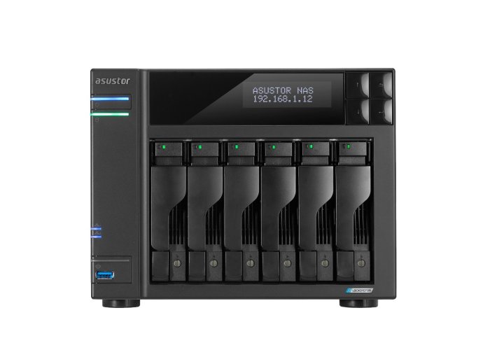 Asustor LOCKERSTOR 6 NAS Komputer stacjonarny Intel® Celeron® N5105 8 GB DDR4 HDD ADM Czarny