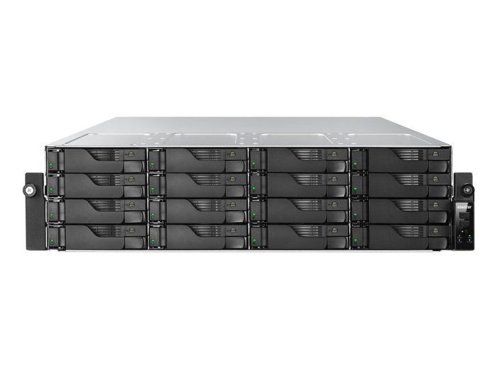Asustor LOCKERSTOR 16R Pro Gen2 NAS Desktop AMD Ryzen™ 7 7745 16 GB DDR5 0 TB Czarny, Stal