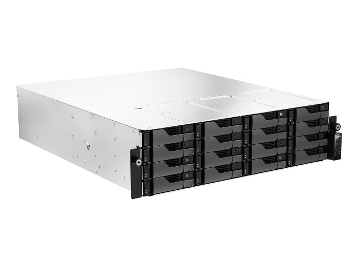 Asustor LOCKERSTOR 16R Pro Gen2 NAS Desktop AMD Ryzen™ 7 7745 16 GB DDR5 0 TB Czarny, Stal
