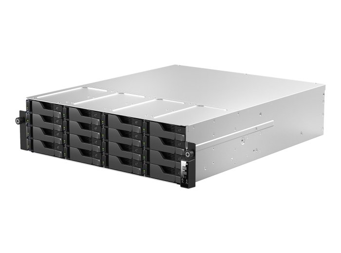 Asustor LOCKERSTOR 16R Pro Gen2 NAS Desktop AMD Ryzen™ 7 7745 16 GB DDR5 0 TB Czarny, Stal