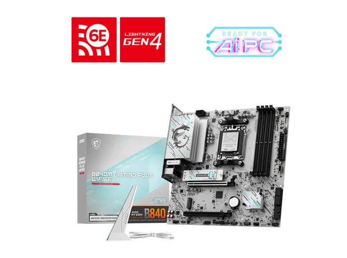 Płyta główna B840M GAMING PLUS WIFI6 am5 4DDR5 mATX