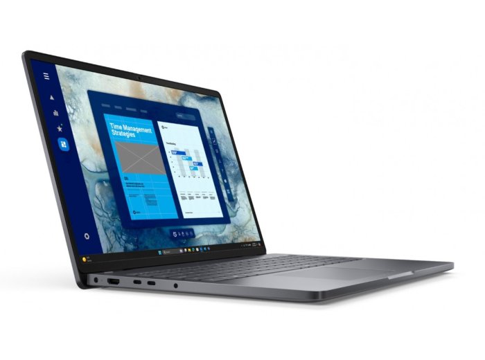 Laptop Dell Pro 16 PC16250 W11P C3 100U/8GB/512GB CL25/16.0 FHD+/Int/FgrPr/Cam&Mic/WLAN+BT/BcklKb/3C/3YPS Magnetite color, textured finish