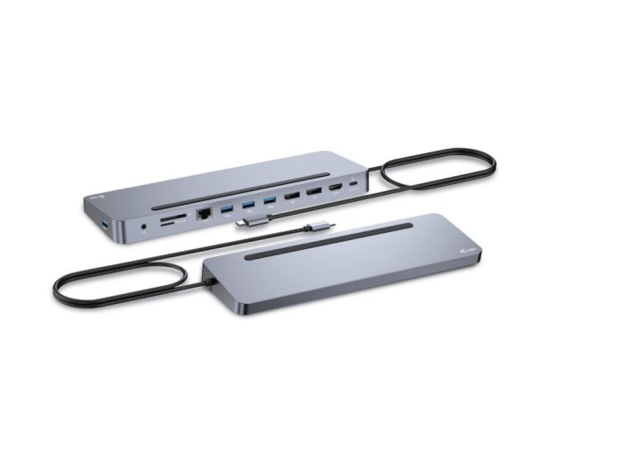 Stacja dokująca USB-C Metal Ergonomic 4K 3x Display Docking Station PD 100W + i-tec Universal Charger 100W (bundle)