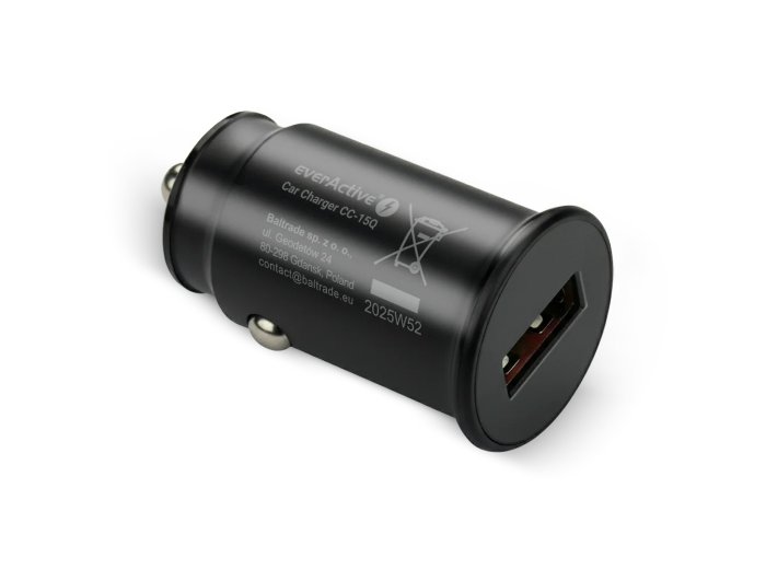 Ładowarka samochodowa CC-15Q QC3.0 18W 1XUSB