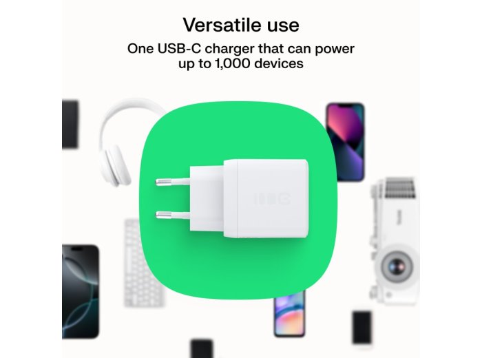 Ładowarka sieciowa USB 30W 1x USB-C BIAŁA