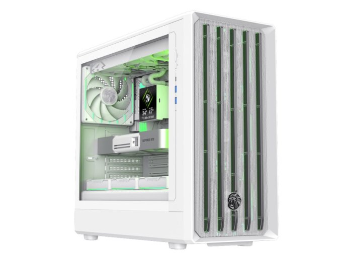 GameMax CLAW 460 WH Midi Tower Biały
