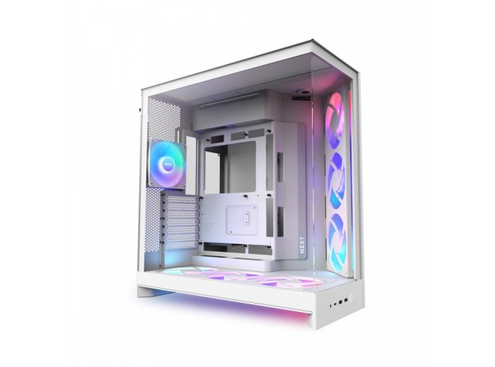Obudowa H9 FLOW RGB+ Midi tower z oknem biała