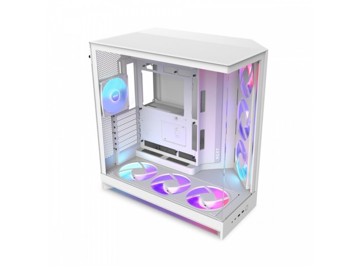 Obudowa H9 FLOW RGB+ Midi tower z oknem biała