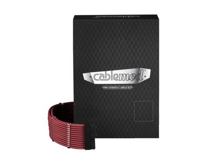 CableMod C-Series PRO ModMesh Zestaw do Corsair AXi/HXi/RM (żółta etykieta) - krwista czerwień