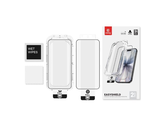 EasyShield 2-Pack - Szkło hartowane z aplikatorem iPhone 18 Pro Max / 17 Pro Max / 16 Pro Max (2 sztuki)