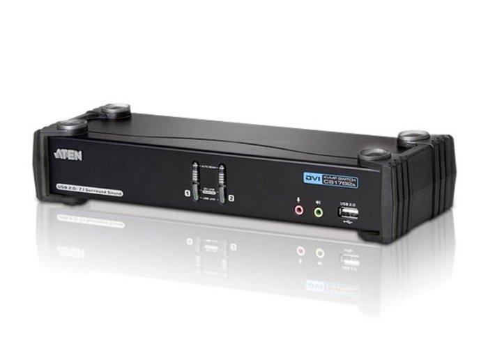 Przełącznik USB DVI Dual Link / CH7.1 Audio KVMP CS1782A
