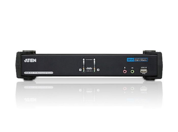 Przełącznik USB DVI Dual Link / CH7.1 Audio KVMP CS1782A