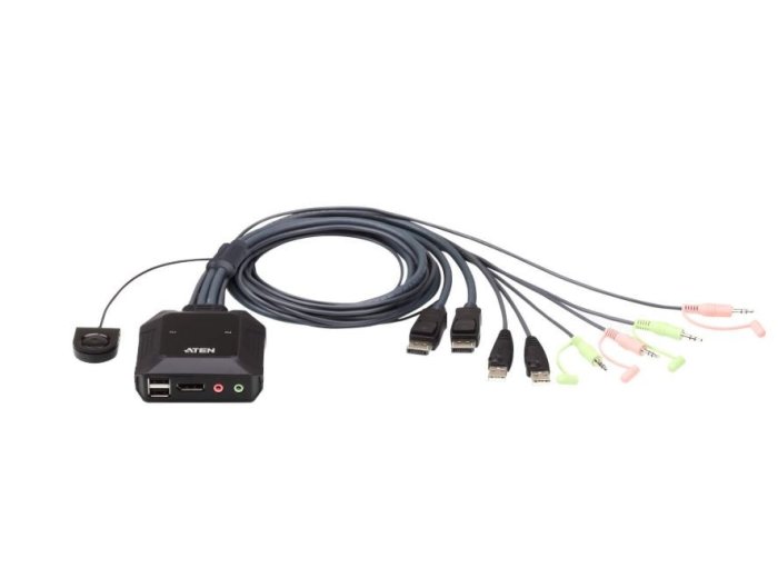 Przełącznik 2 portowy USB DP Cable KVM Switch CS22DP