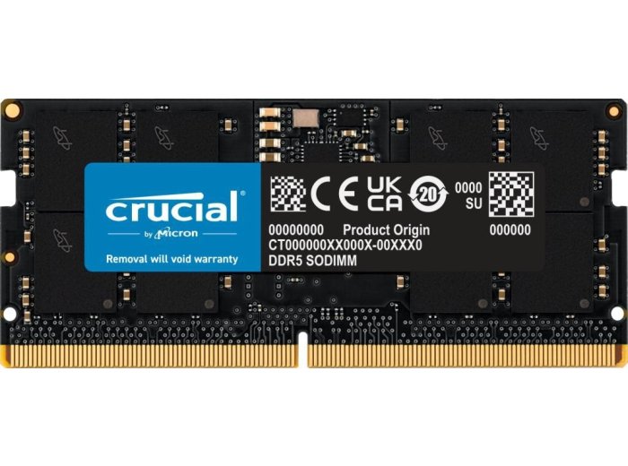 NB MEMORY 16GB DDR5-4800 SO/CT16G48C40S5 CRUCIAL