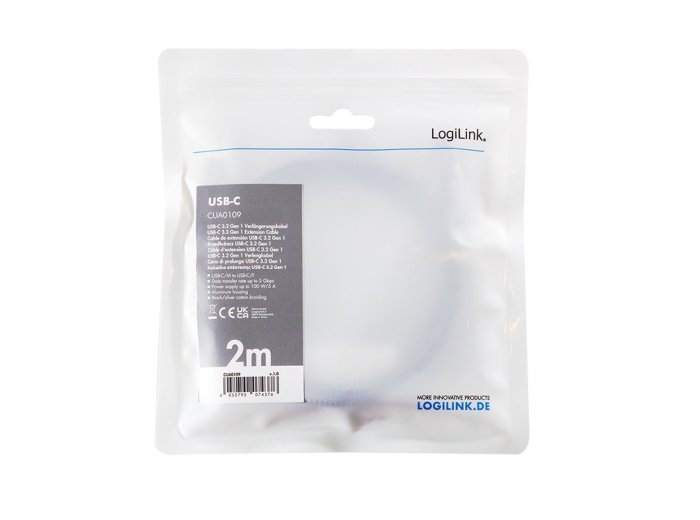 Kabel USB3.2 gen1 TypeC do USB-C/F, PD, 2m
