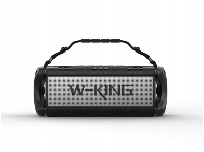 Głośnik bezprzewodowy Bluetooth W-KING D8 czarno -srebrny