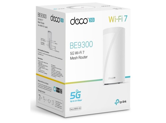 TP-Link Deco BE65 Trójpasmowy (2,4 GHz / 5 GHz / 6 GHz) Wi-Fi 7 (802.11be) Biały 4 Wewnętrzne