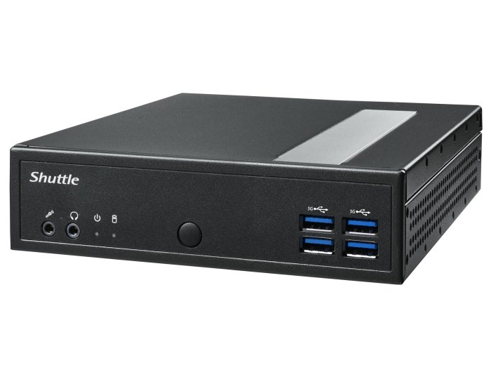Shuttle DL30N komputer typu barebone Wielkość PC 1.35L Czarny N100