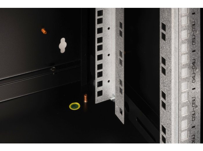 Digitus Szafa sieciowa wisząca Unique 19" 7U rack 600x450, drzwi szyba, czarny, niedzielona, złożona, 100kg