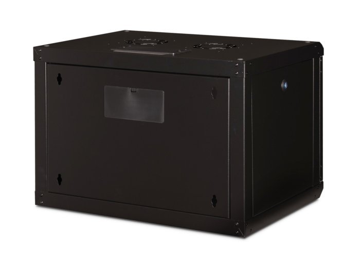 Digitus Szafa sieciowa wisząca Unique 19" 7U rack 600x450, drzwi szyba, czarny, niedzielona, złożona, 100kg