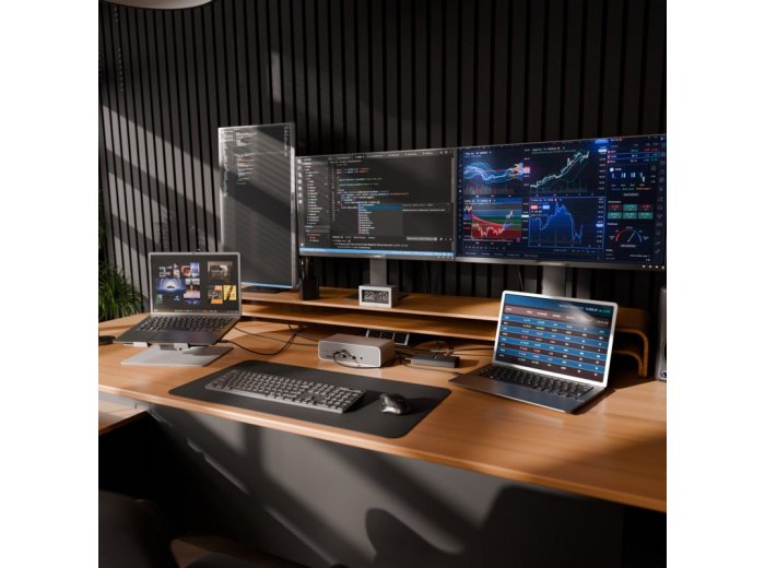 Targus DOCK230EUZ stacja dokująca Przewodowa Thunderbolt 5 Srebrny