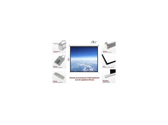 Ekran elektryczny 16:9 106" 234x131cm z pilotem FS-106 16:9
