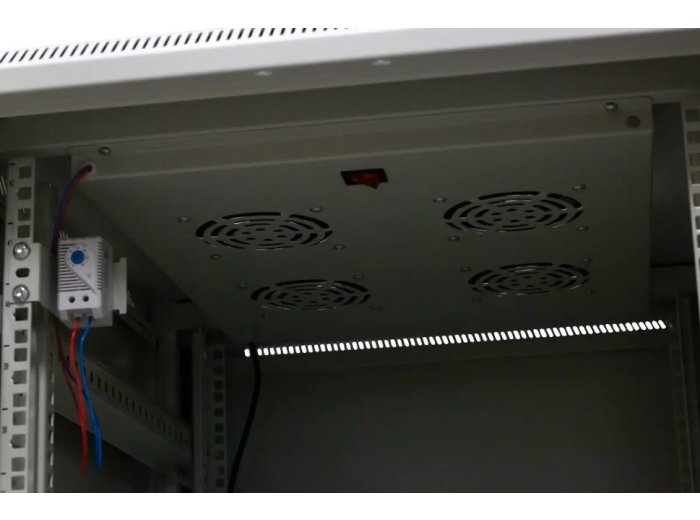 EmiterNet Szafa ramowa stojąca 42U, drzwi przód blacha/szkło, 600x1000x1980mm (szer./gł./wys.)