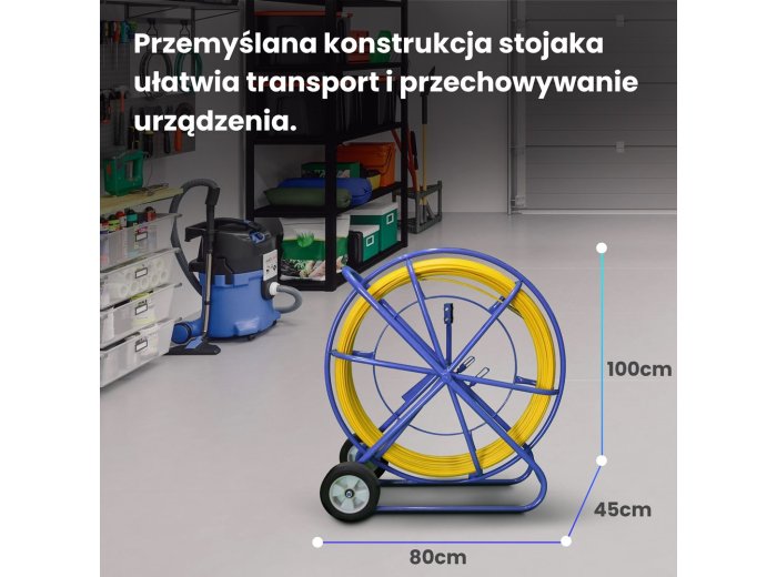 Extralink Pilot do przeciągania kabli Pilot 8mm 200m włókno szklane FRP, śr. 8mm, dł. 200m, żółty