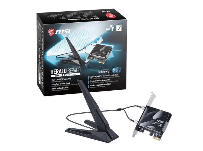 Karta sieciowa Herald BE9400 WiFi 7 PCIe