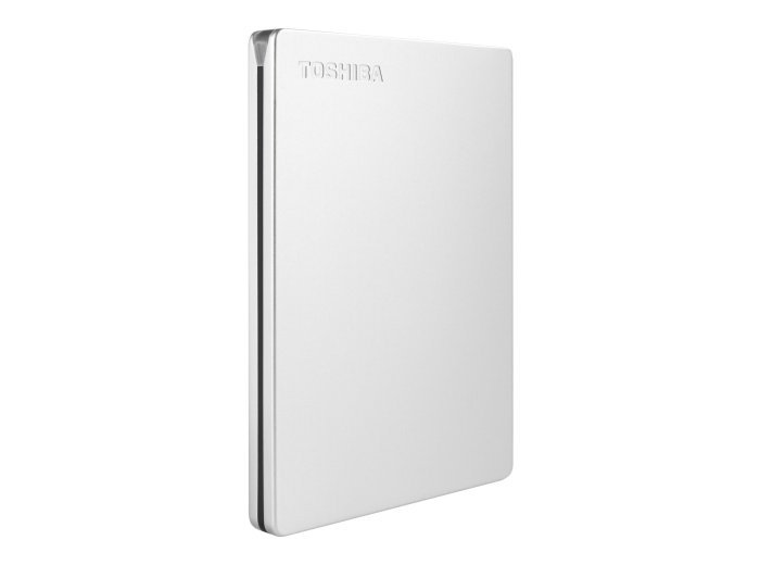 Dysk zewnętrzny Toshiba Canvio Slim 2TB 2.5" Micro-USB B 3.2 Gen 1 (3.1 Gen 1) Srebrny
