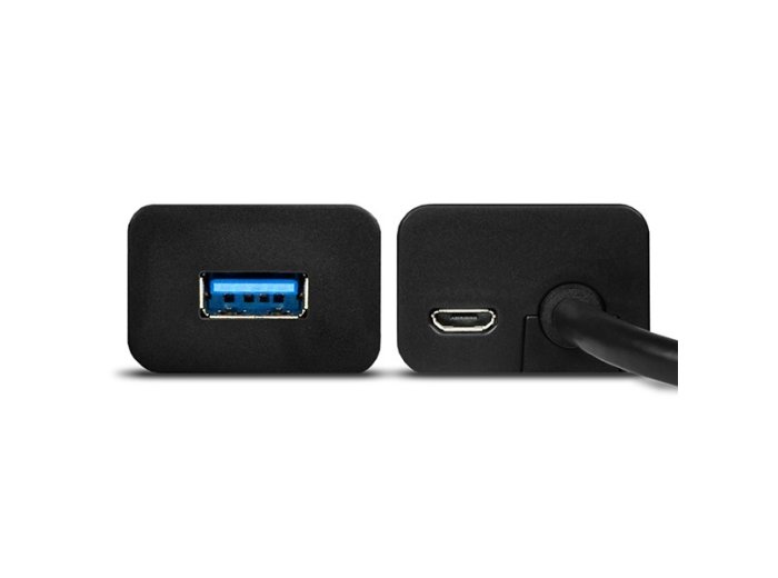 HUE-S2BP Hub 4-portowy USB 3.2 Gen 1, 1.2m kabel, zasilacz sieciowy