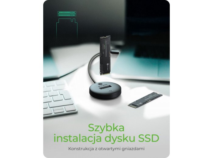 Stacja dokująca dla NVMe+SATA SSD IB-1610MCD-C31