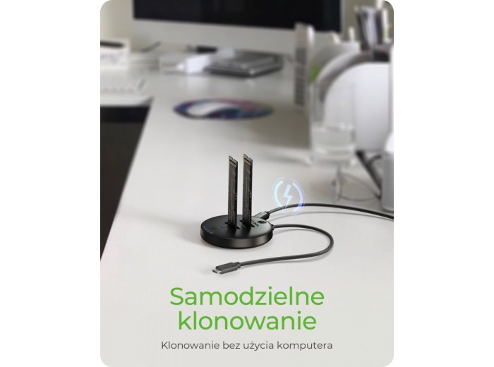 Stacja klonująca+dockująca dla 2xNVMe M.2SSD IB-1612MCL-C31