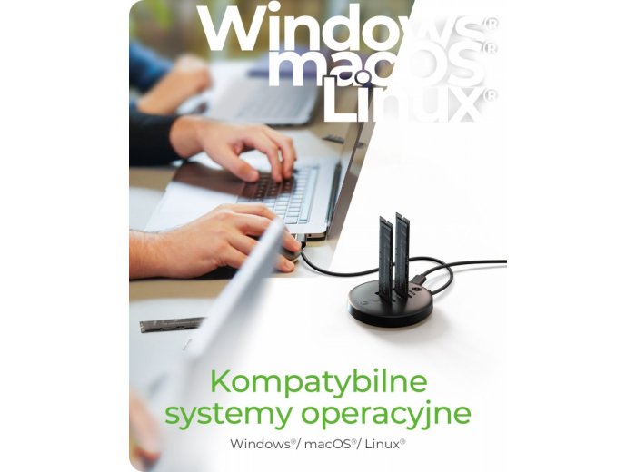 Stacja klonująca+dockująca dla 2xNVMe M.2SSD IB-1612MCL-C31