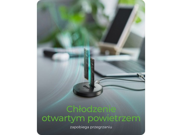 Stacja klonująca+dockująca dla 2xNVMe M.2SSD IB-1612MCL-C31