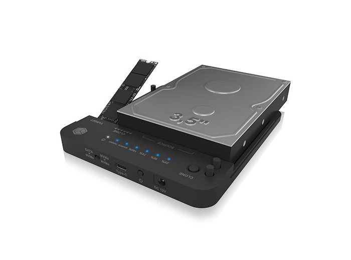Stacja klonująca i dokująca IB-2913MCL-C31 dla M.2 NVMe SSD i HDD