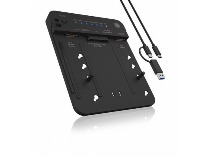Stacja klonująca i dokująca IB-2913MCL-C31 dla M.2 NVMe SSD i HDD