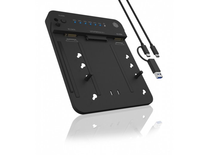 Stacja dokująca/klonująca IB-2915MSCL-C31 M.2 dla M.2 0NVMe i SATA 2,5/3,5 SSD/HDD