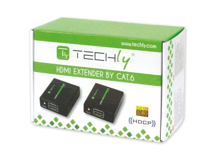 TECHLY EXTENDER HDMI HD 3D PO RJ45 DO 60M IDATA EXT-E70