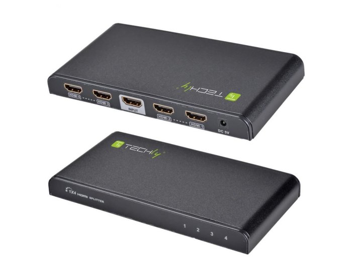 Rozgałęziacz telewizyjny Techly IDATA HDMI-4K4 4x HDMI
