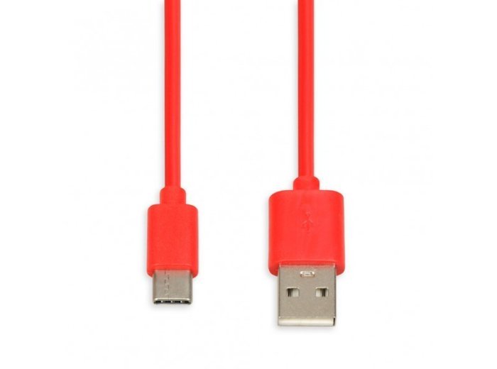 Kabel IBOX IKUMTCR (USB 2.0 typu A - USB typu C ; 1m; kolor czerwony)