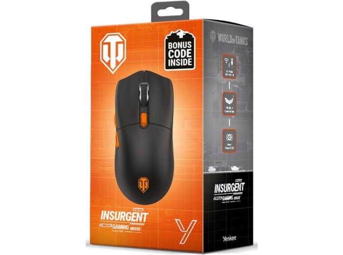 Mysz bezprzewodowa dla Graczy INSURGENT WT300 ultralekka - wersja limitowana WORLD OF TANKS