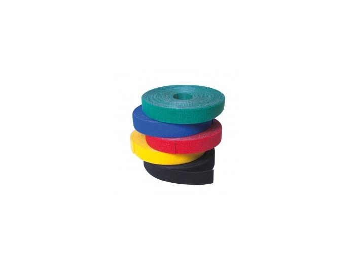 Organizator kabli, rolka dł.4m, rzep, czarny