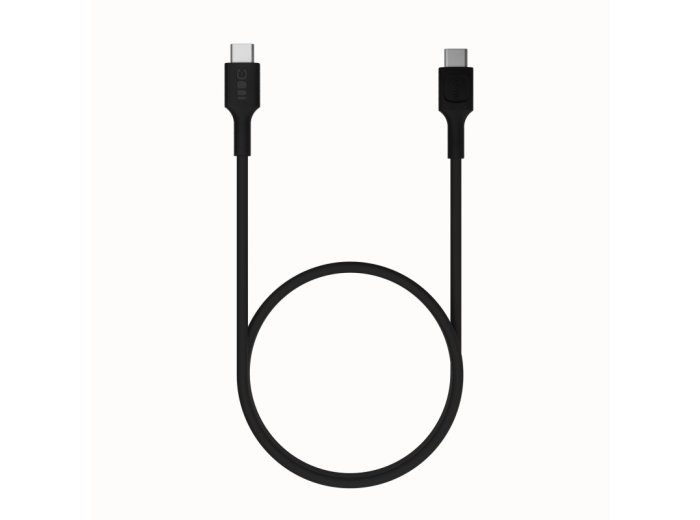 Kabel USB-C-USB-C PowerFlex 100W silikonowy 1.2m czarny