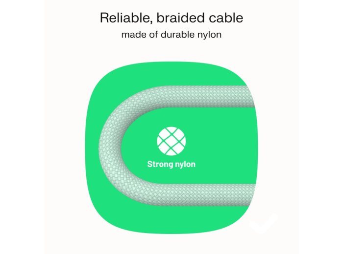 Kabel USB-C-USB-C PowerStream 100W oplot 0.3m czarny